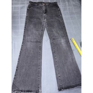 J Brand Women Size 27 Jeans Low Rise Dark Wash Flare Stretch Pants Made In USA